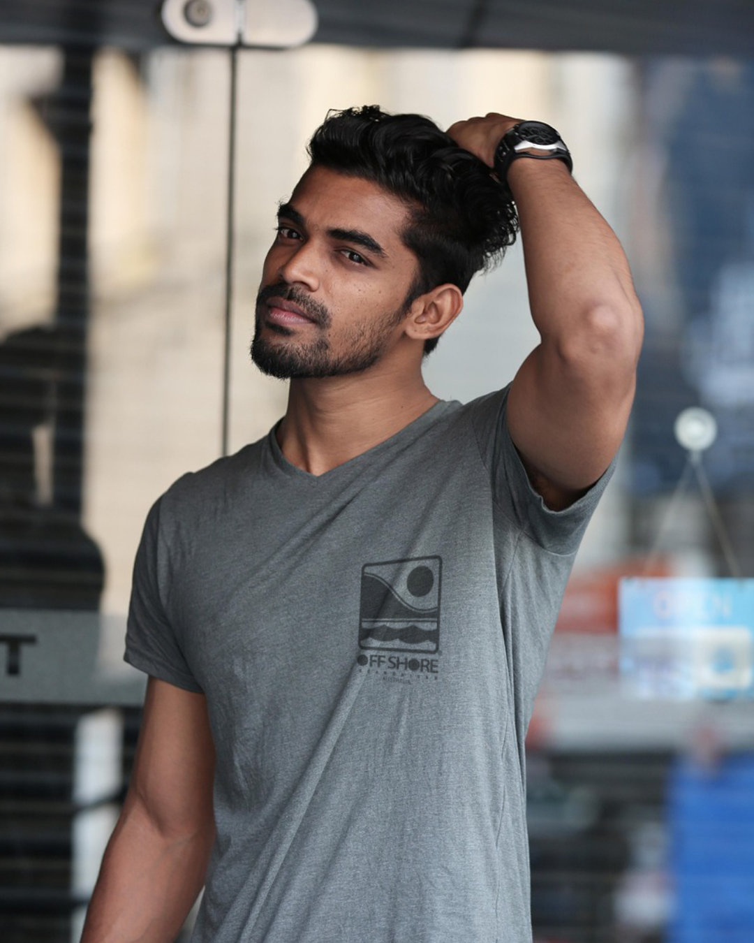  offshore T- shirt front print